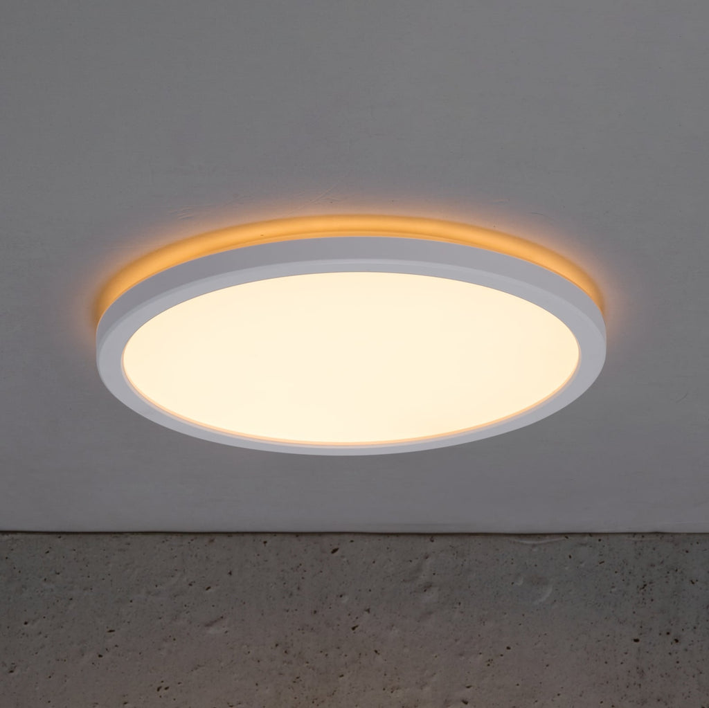 LED taklampe Oja 24 hvit plast Ø24 cm forfra