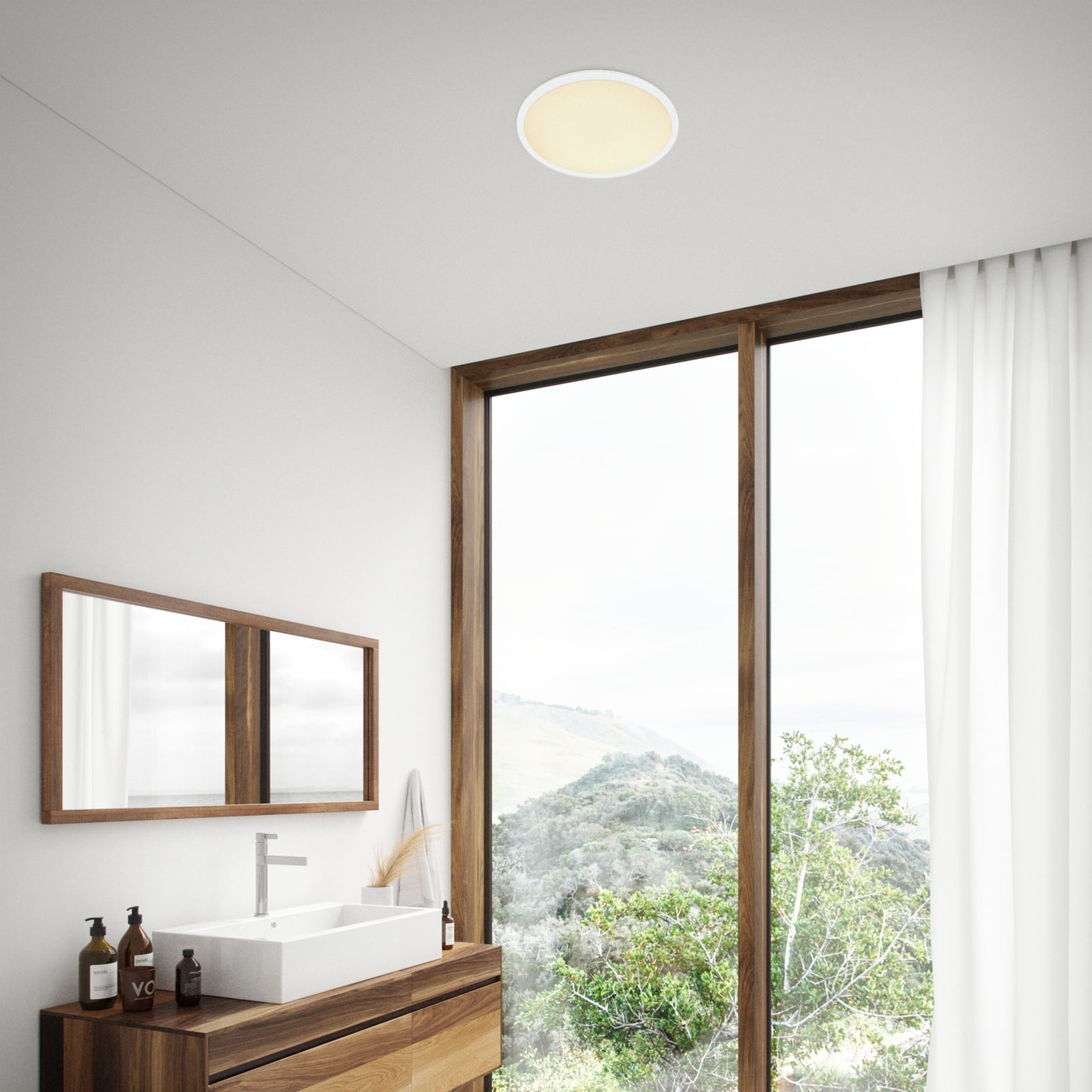 LED taklampe Oja 60 rund hvit bakside