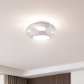 LED taklampe Orasa glass hvit/klar Ø43 cm 17W varmhvit forfra