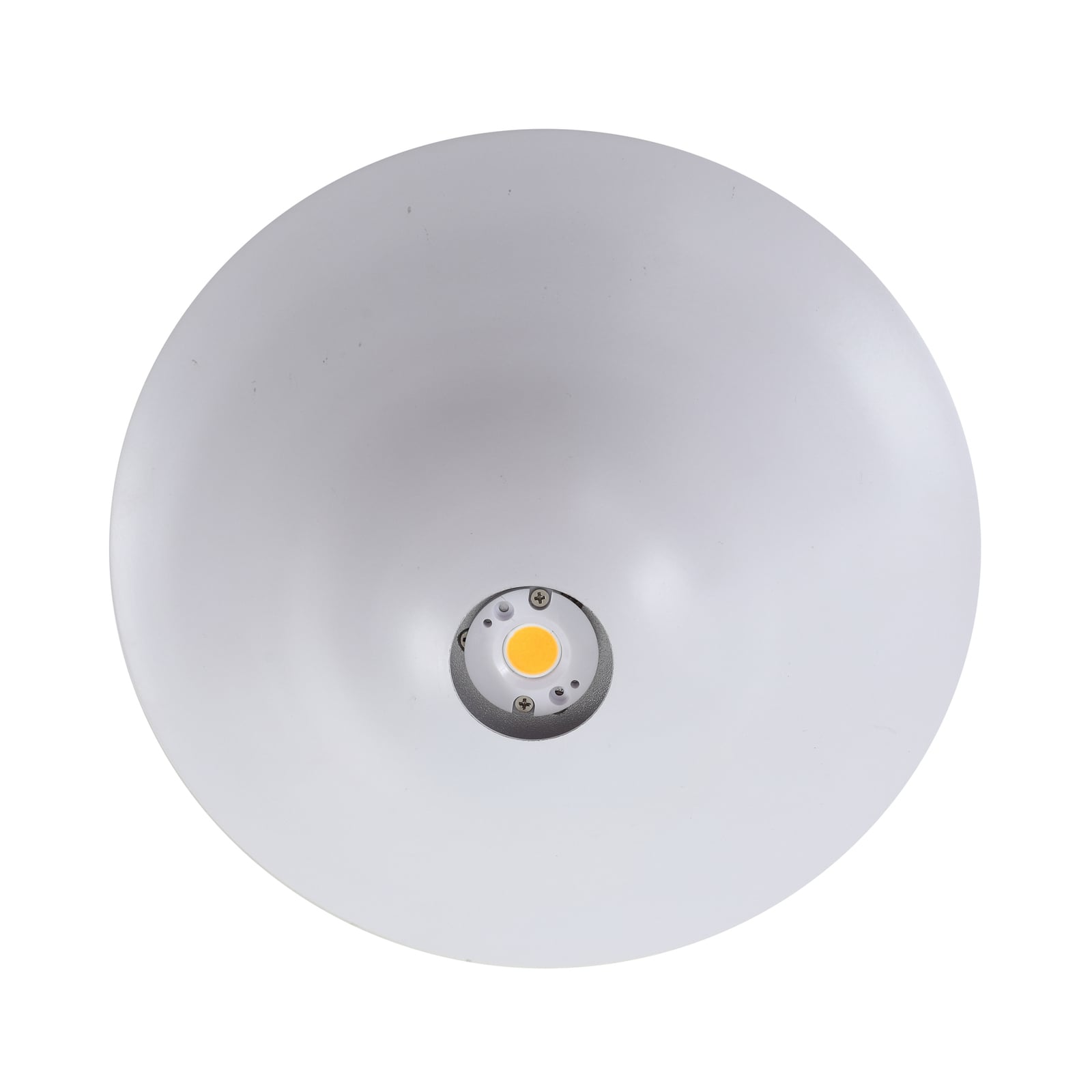LED taklampe Orasa glass hvit/klar Ø43 cm 17W varmhvit med lys på
