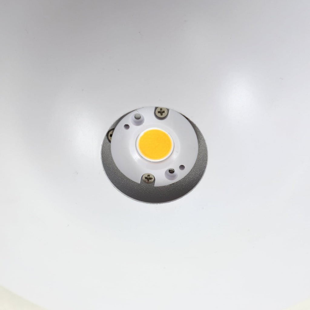 LED taklampe Orasa glass hvit/klar Ø43 cm 17W varmhvit underside