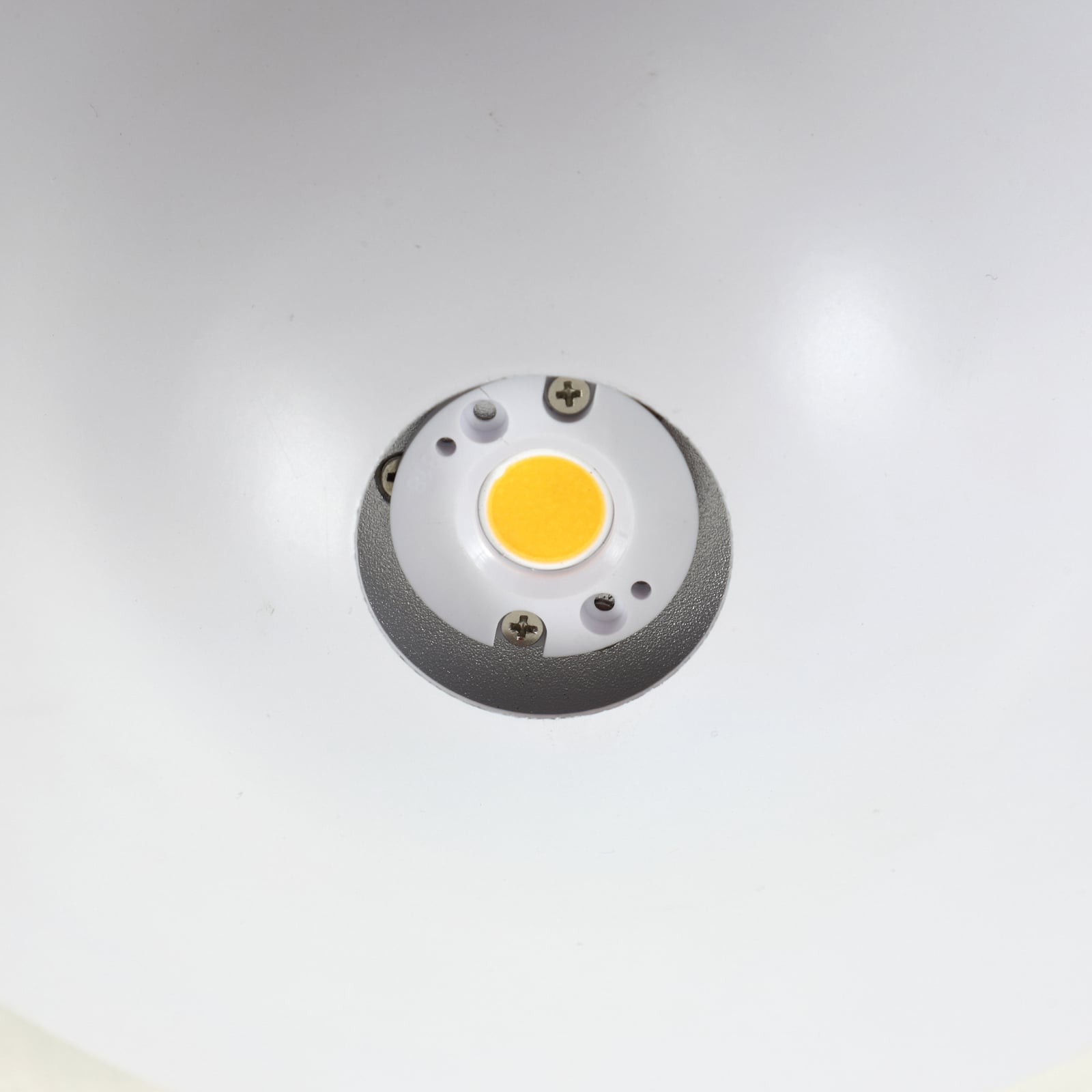 LED taklampe Orasa glass hvit/klar Ø43 cm 17W varmhvit underside
