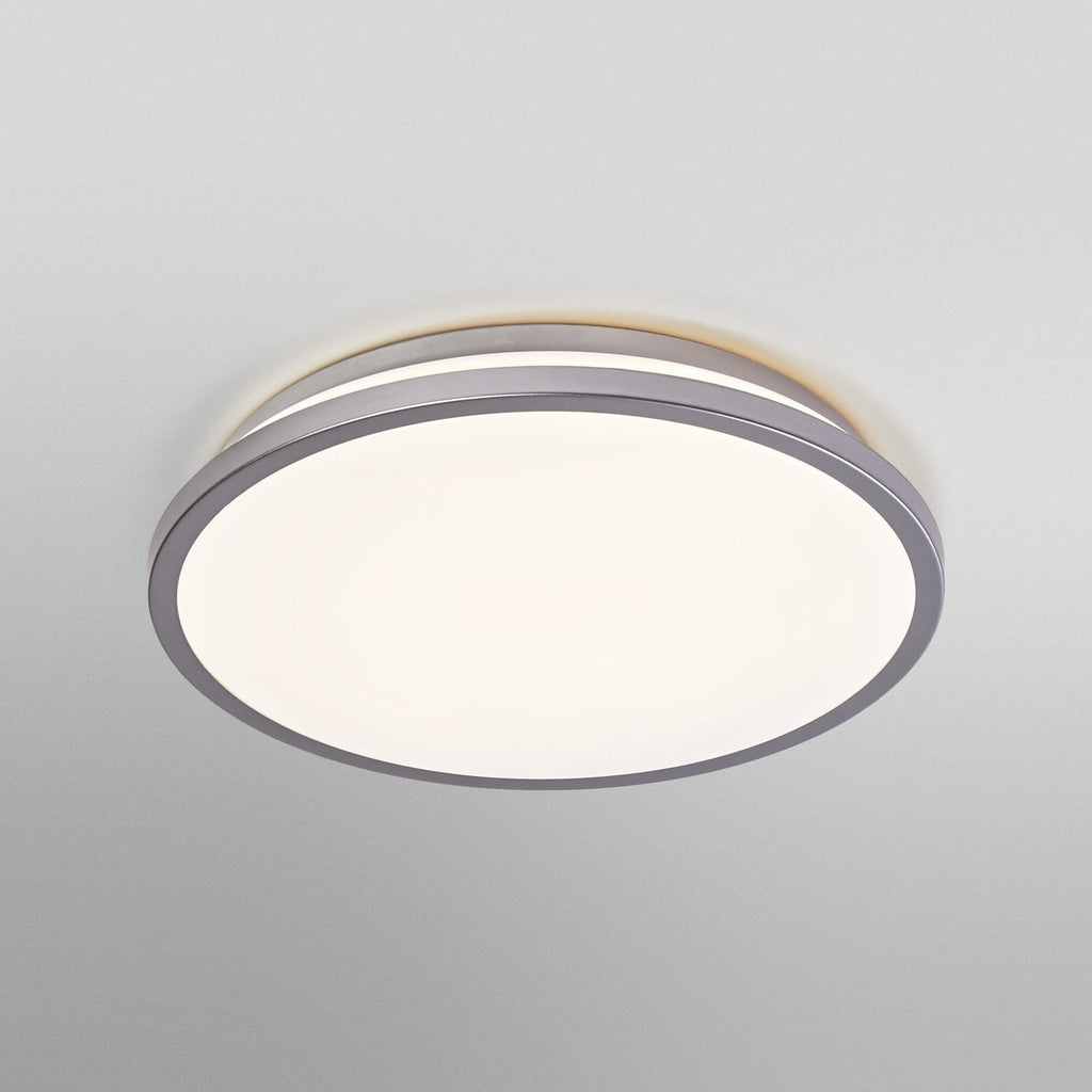 LED taklampe ORBIS DUBLIN sølv metall detalj