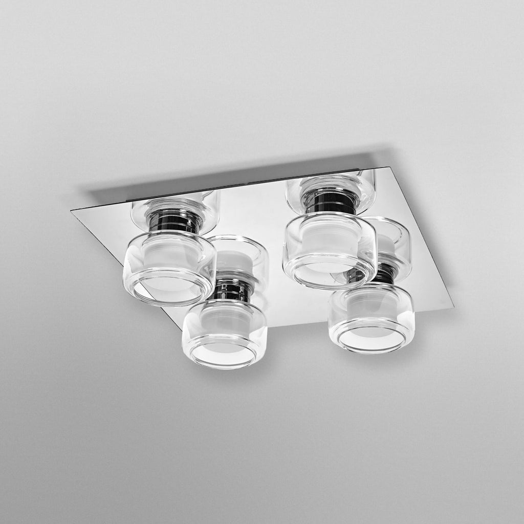Detalj av glassdiffusor på ORBIS FLAME taklampe OSRAM
