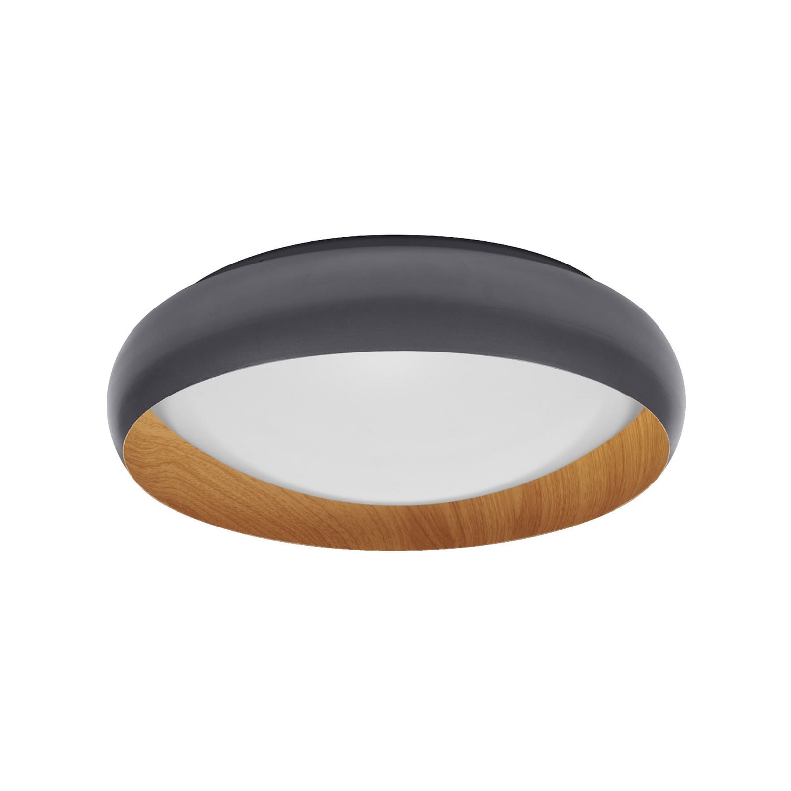 LED taklampe ORBIS LIVIA dimbar grå metall forfra