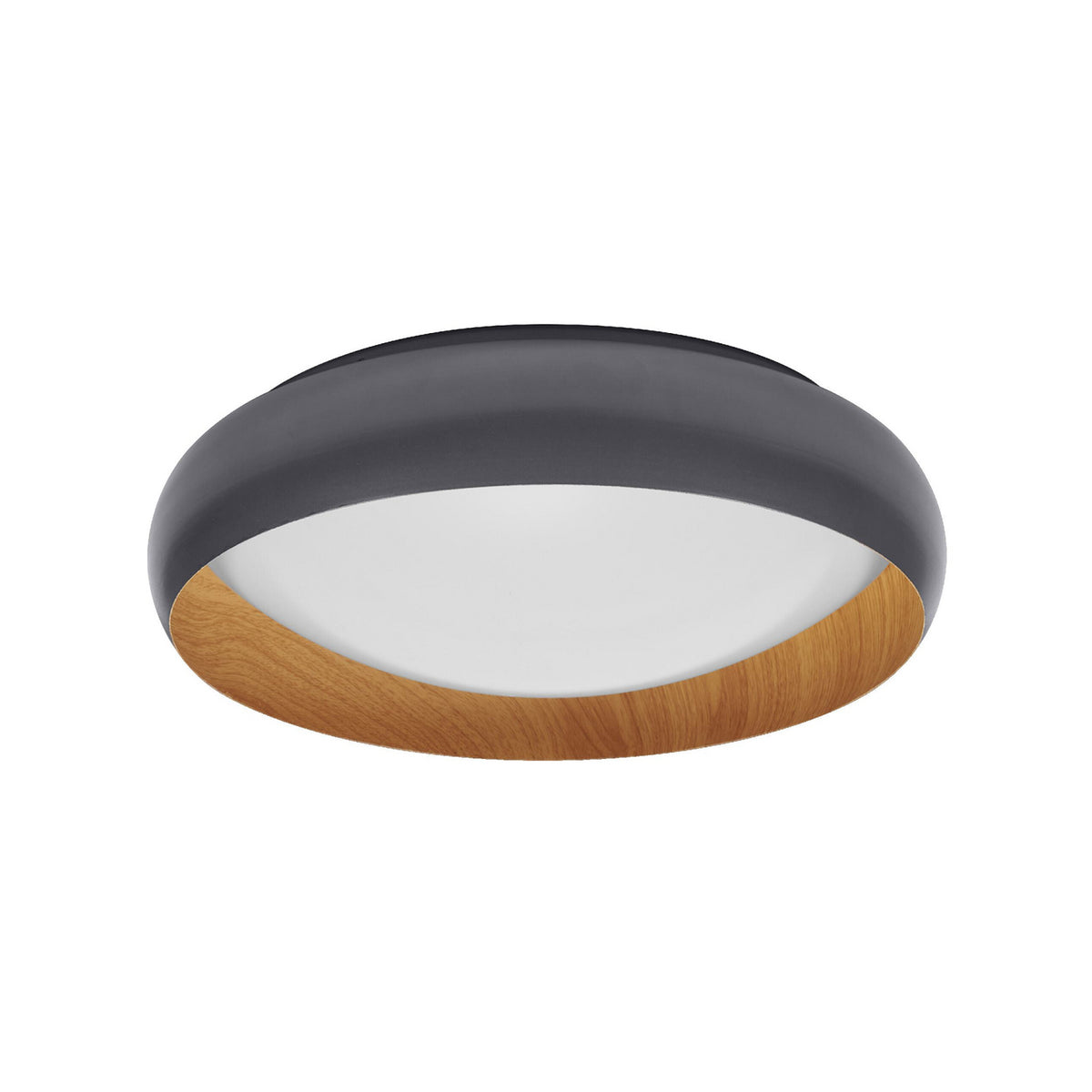 LED taklampe ORBIS LIVIA dimbar grå metall forfra
