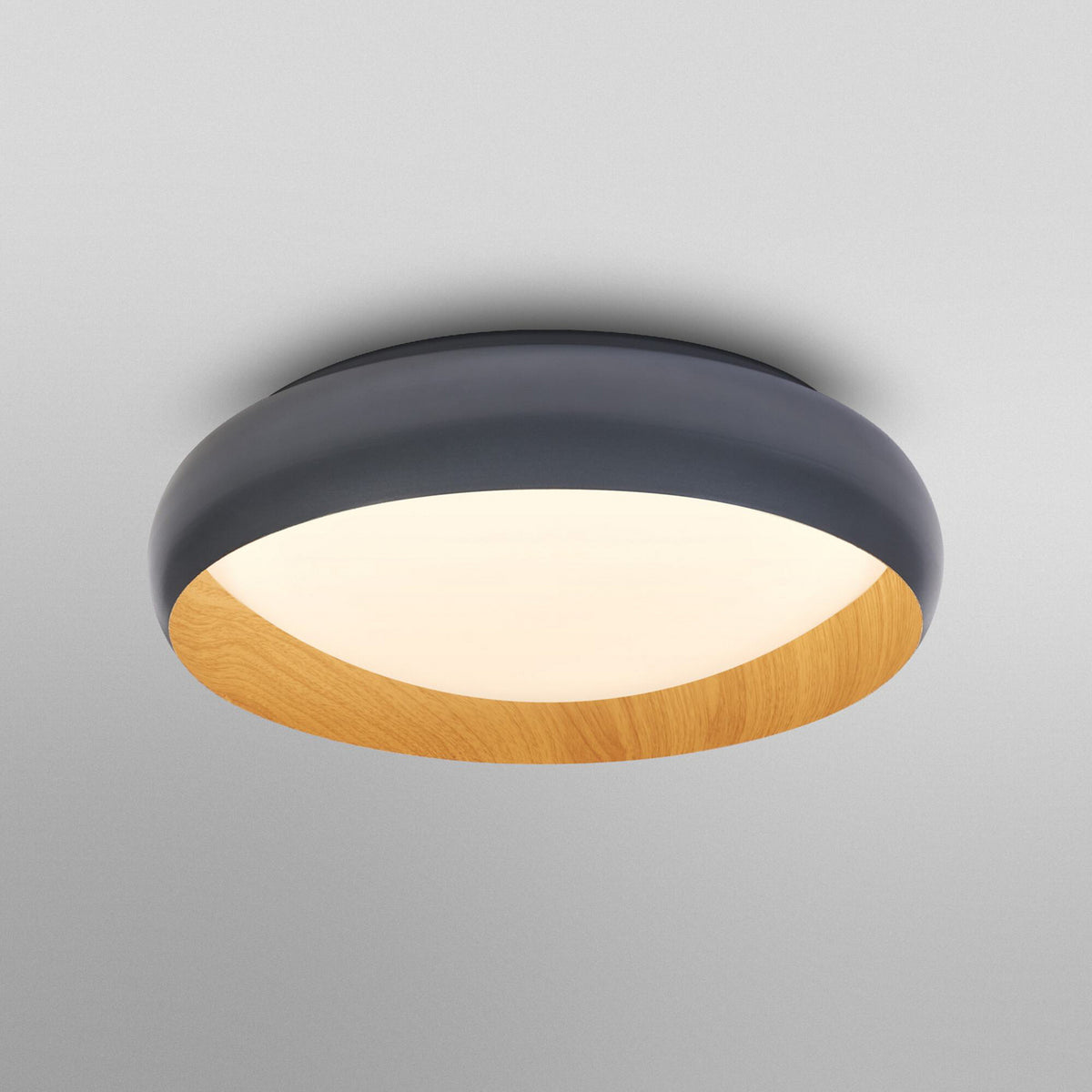 LED taklampe ORBIS LIVIA dimbar grå metall montert i tak