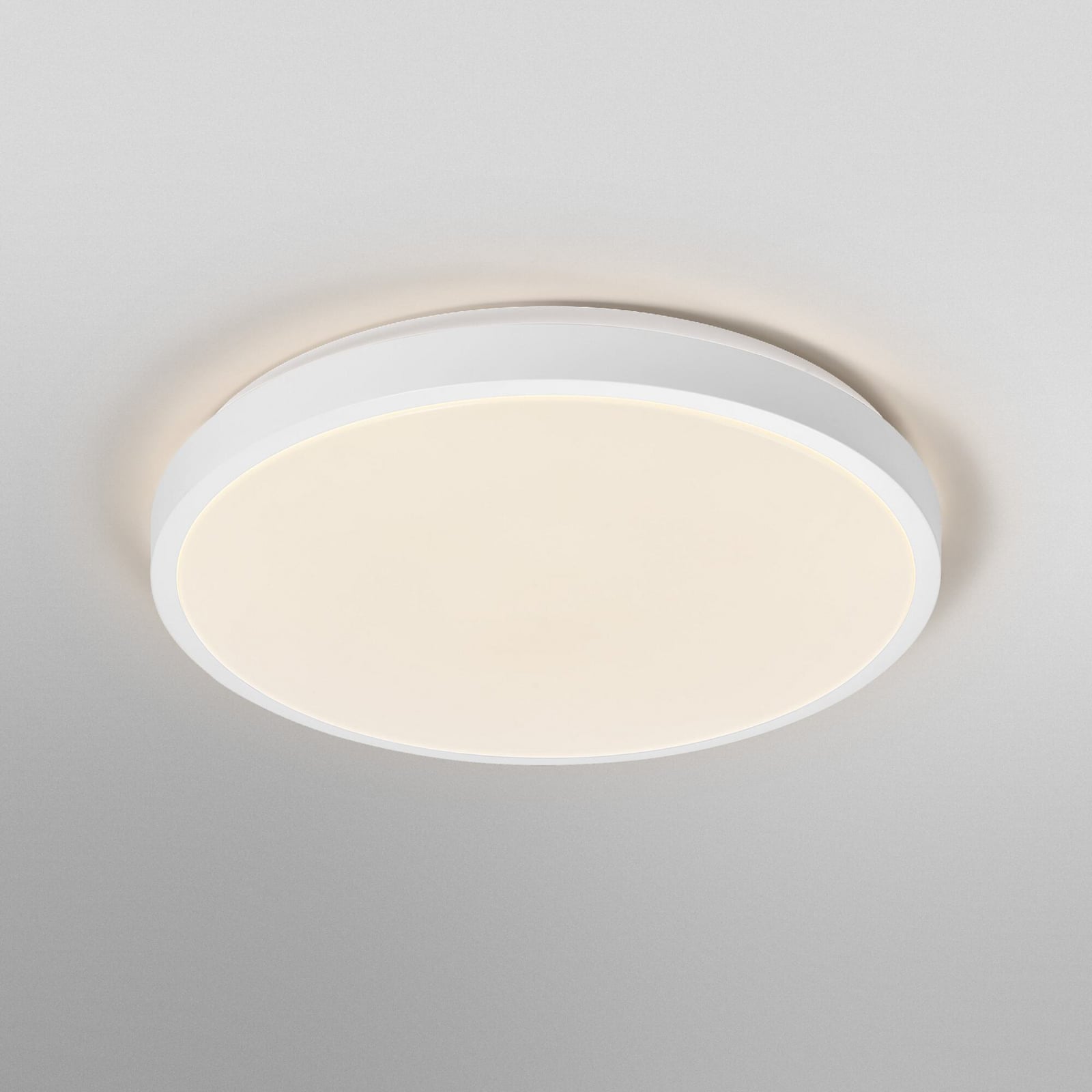 LED taklampe ORBIS LONDON hvit metall Ø40 cm lysdetalj