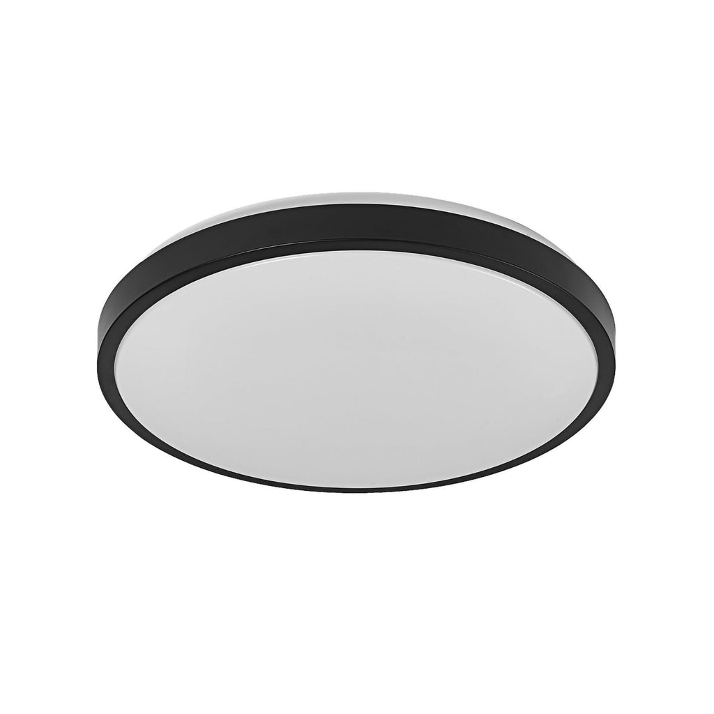 LED taklampe ORBIS LONDON svart metall Ø40 cm forfra