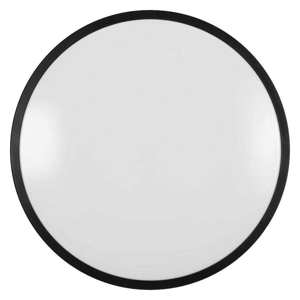 LED taklampe ORBIS LONDON svart metall Ø40 cm sett fra siden