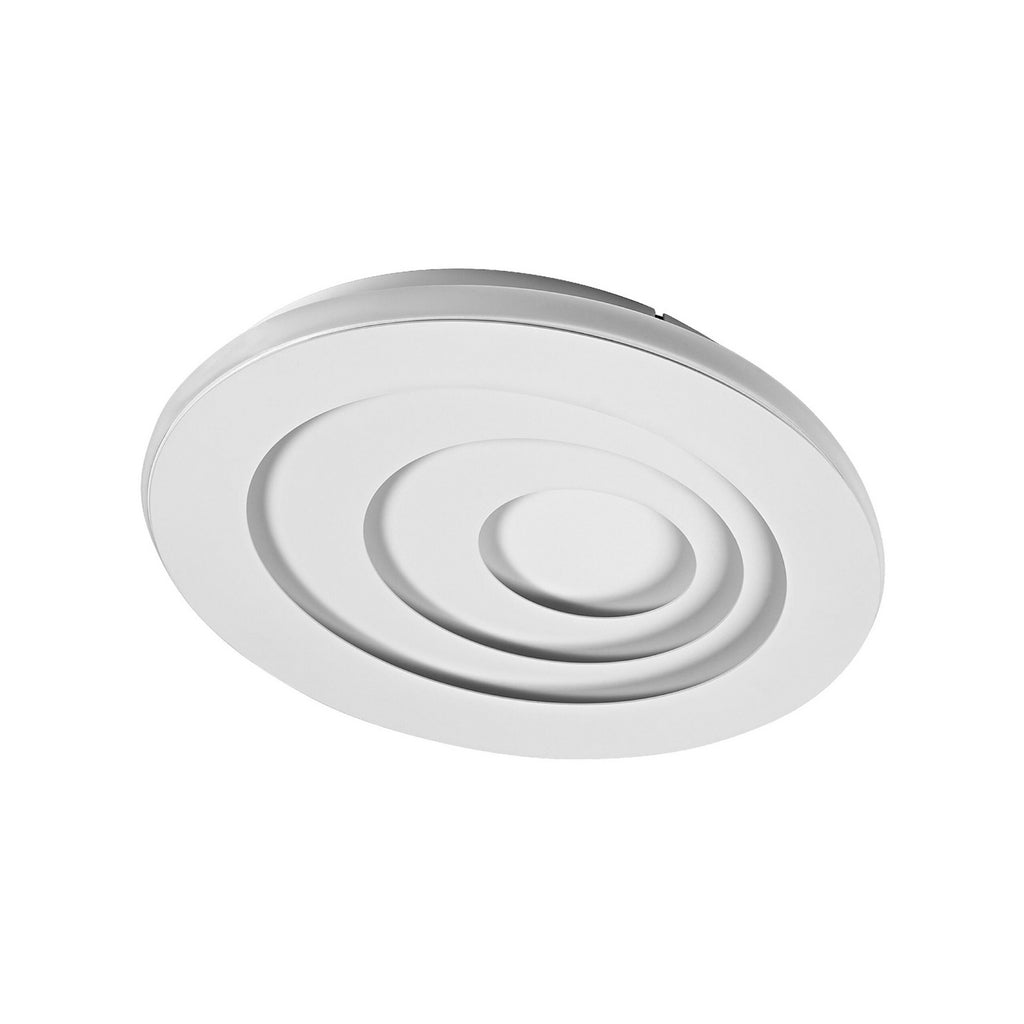 LED taklampe ORBIS SPIRAL oval hvit forfra