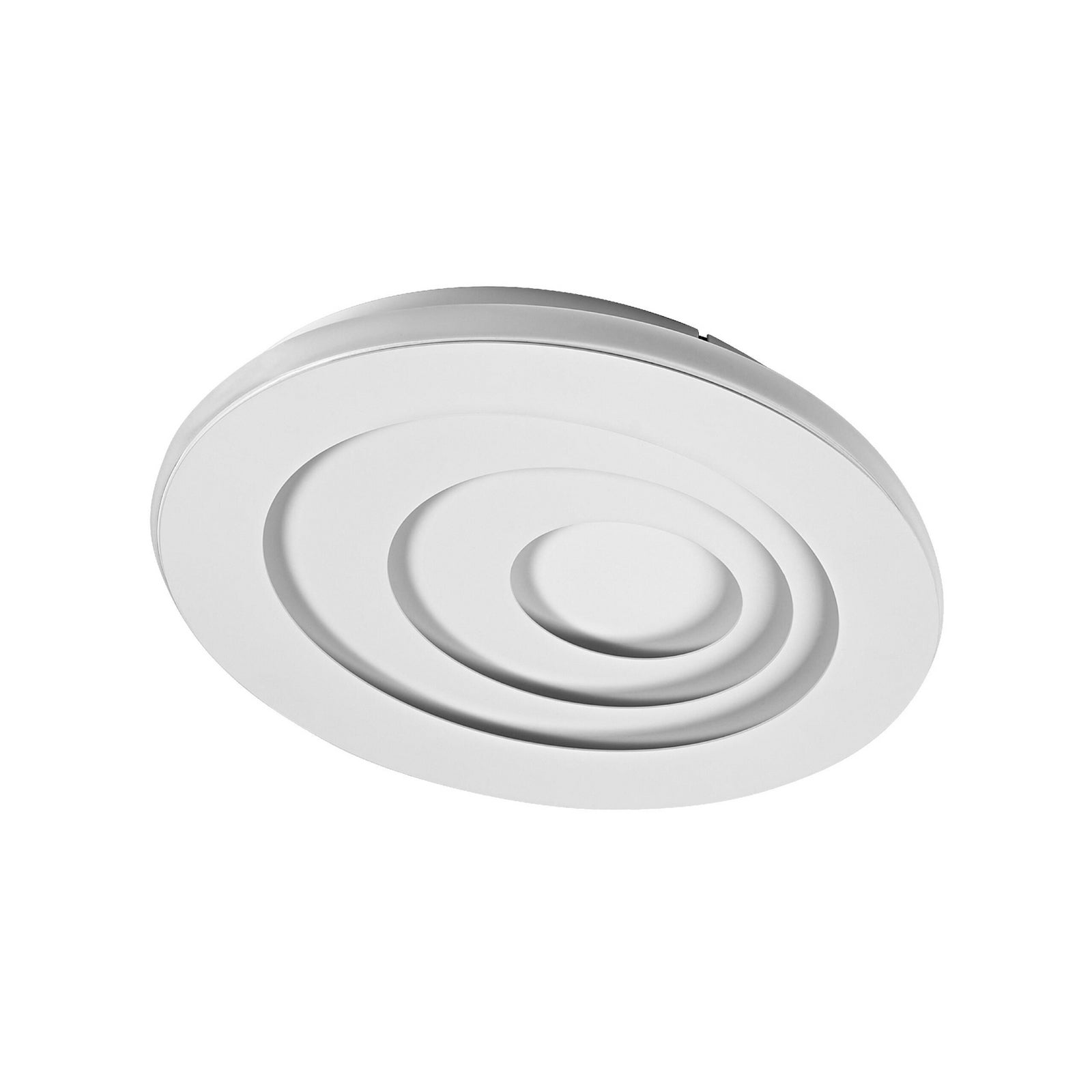 LED taklampe ORBIS SPIRAL oval hvit forfra