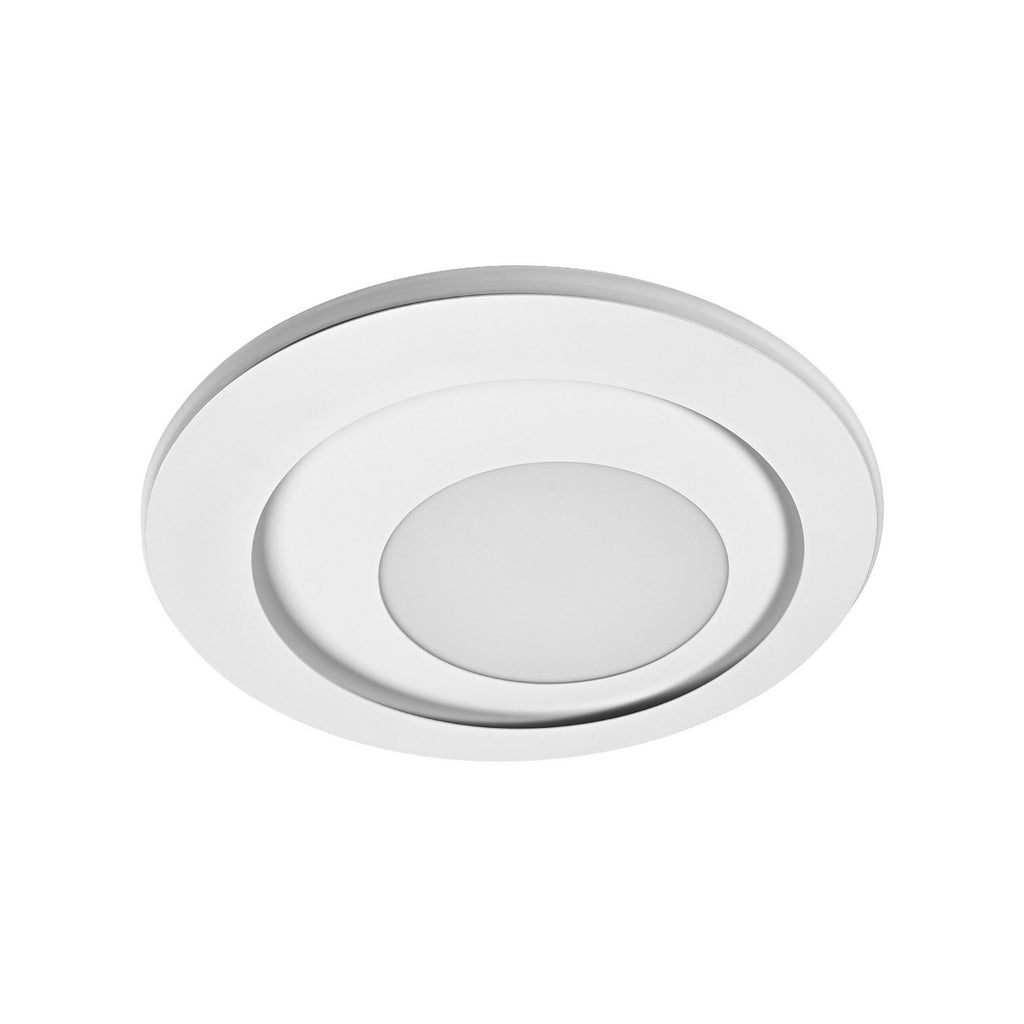 LED taklampe ORBIS SPIRAL ROUND Ø40 cm hvit forfra