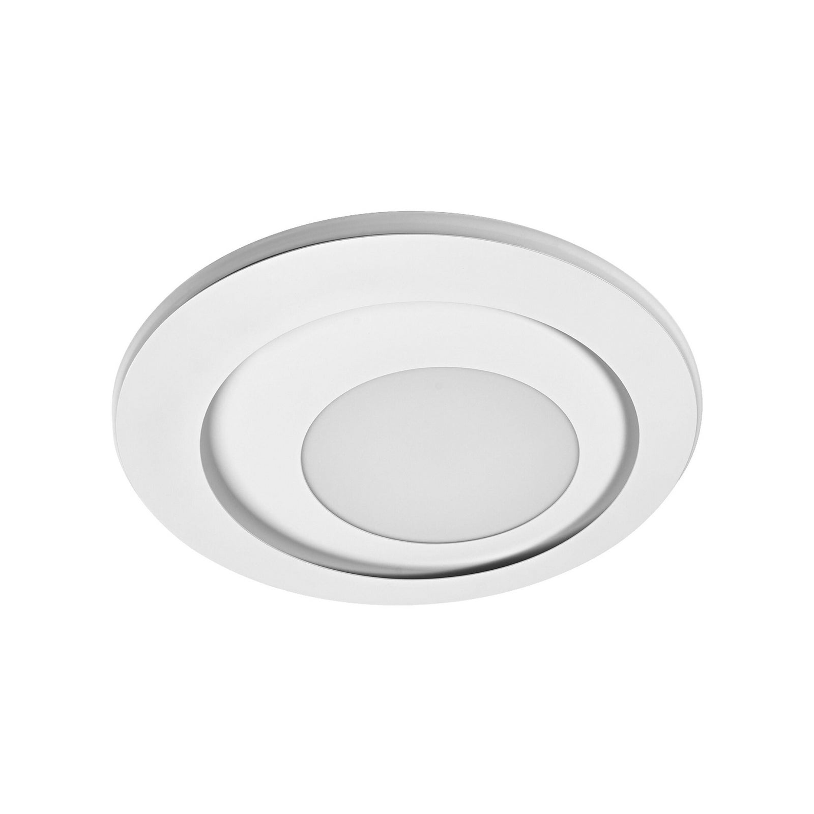 LED taklampe ORBIS SPIRAL ROUND Ø40 cm hvit forfra