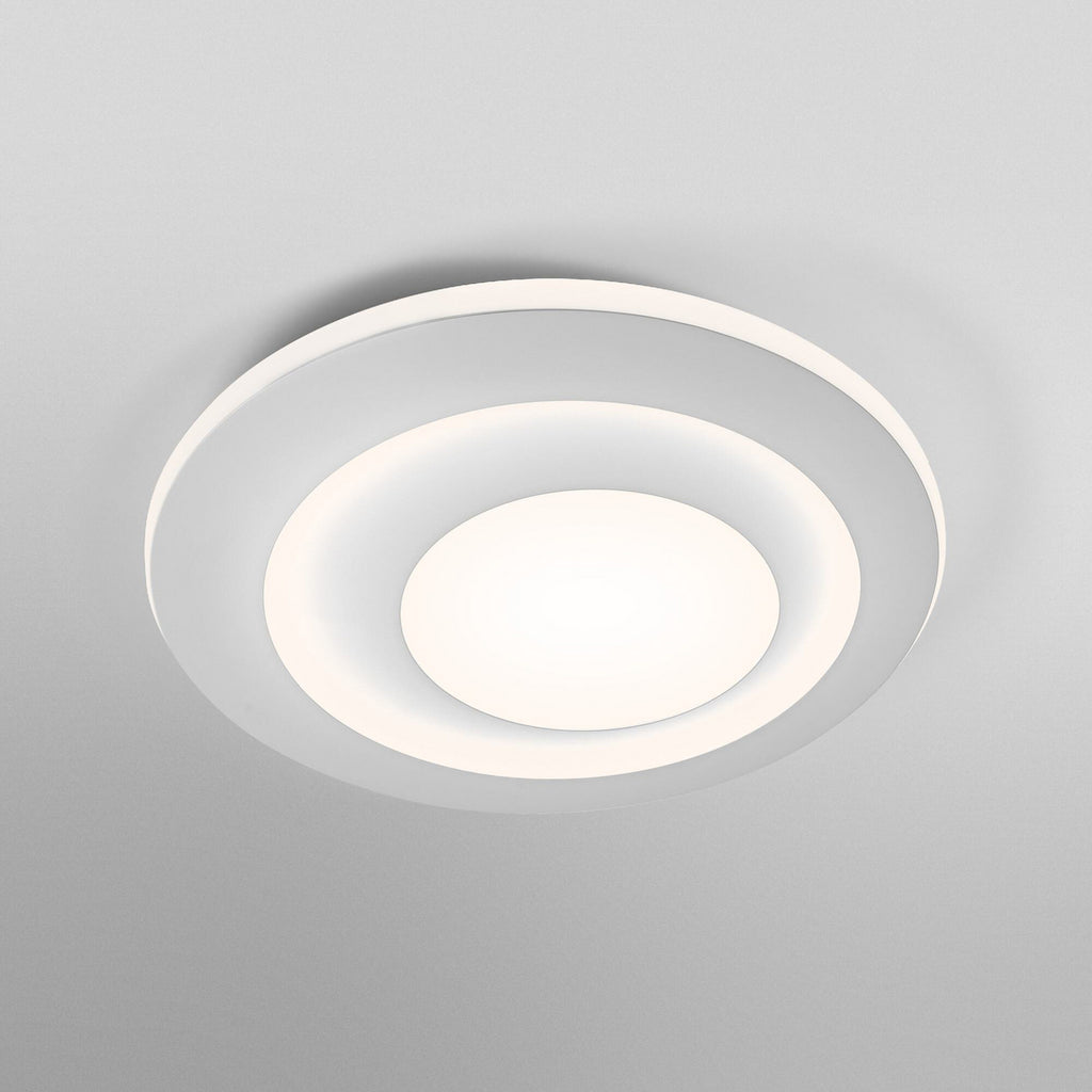 Montert LED taklampe ORBIS SPIRAL ROUND Ø40 cm hvit i rom