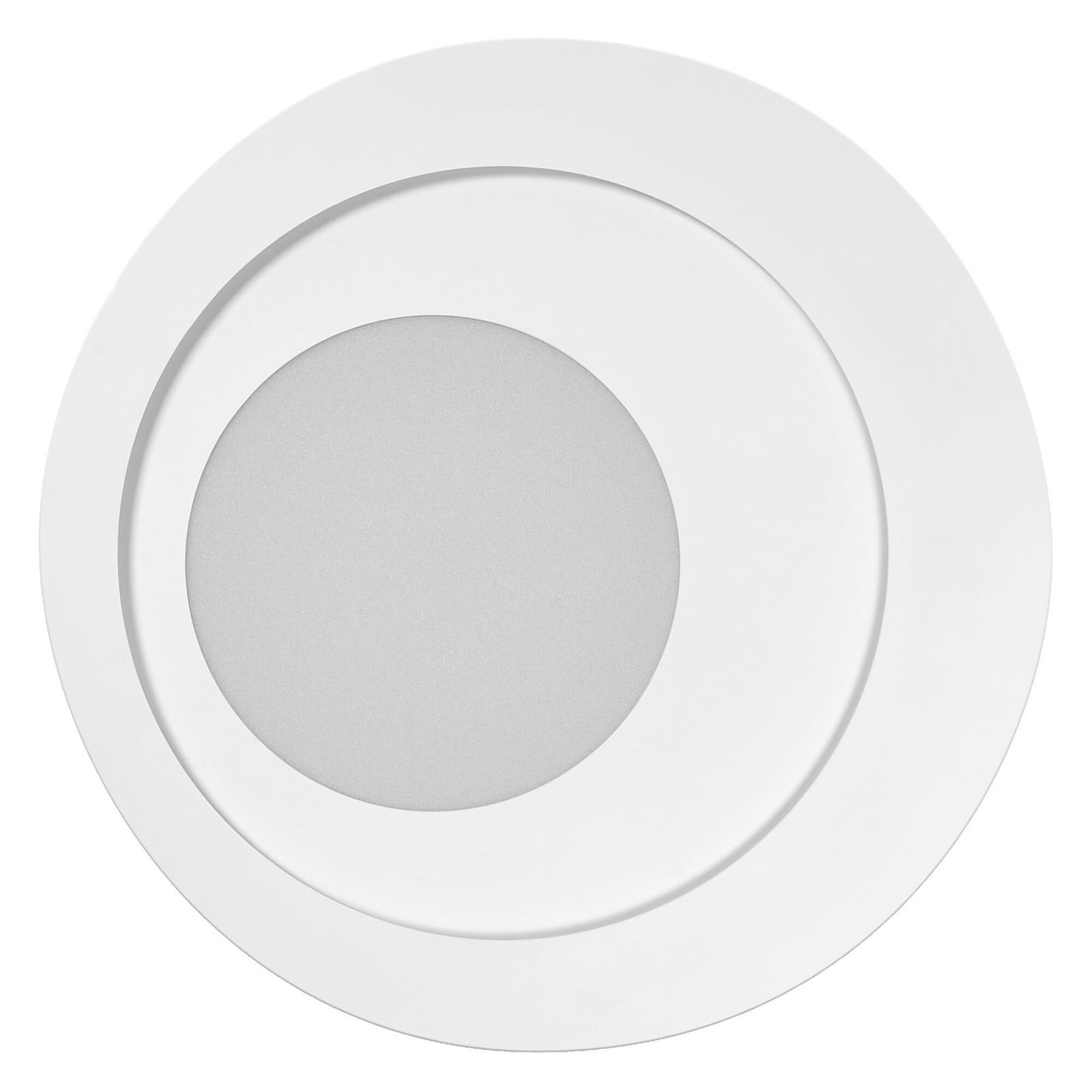 Nærbilde av LED taklampe ORBIS SPIRAL ROUND Ø40 cm hvit