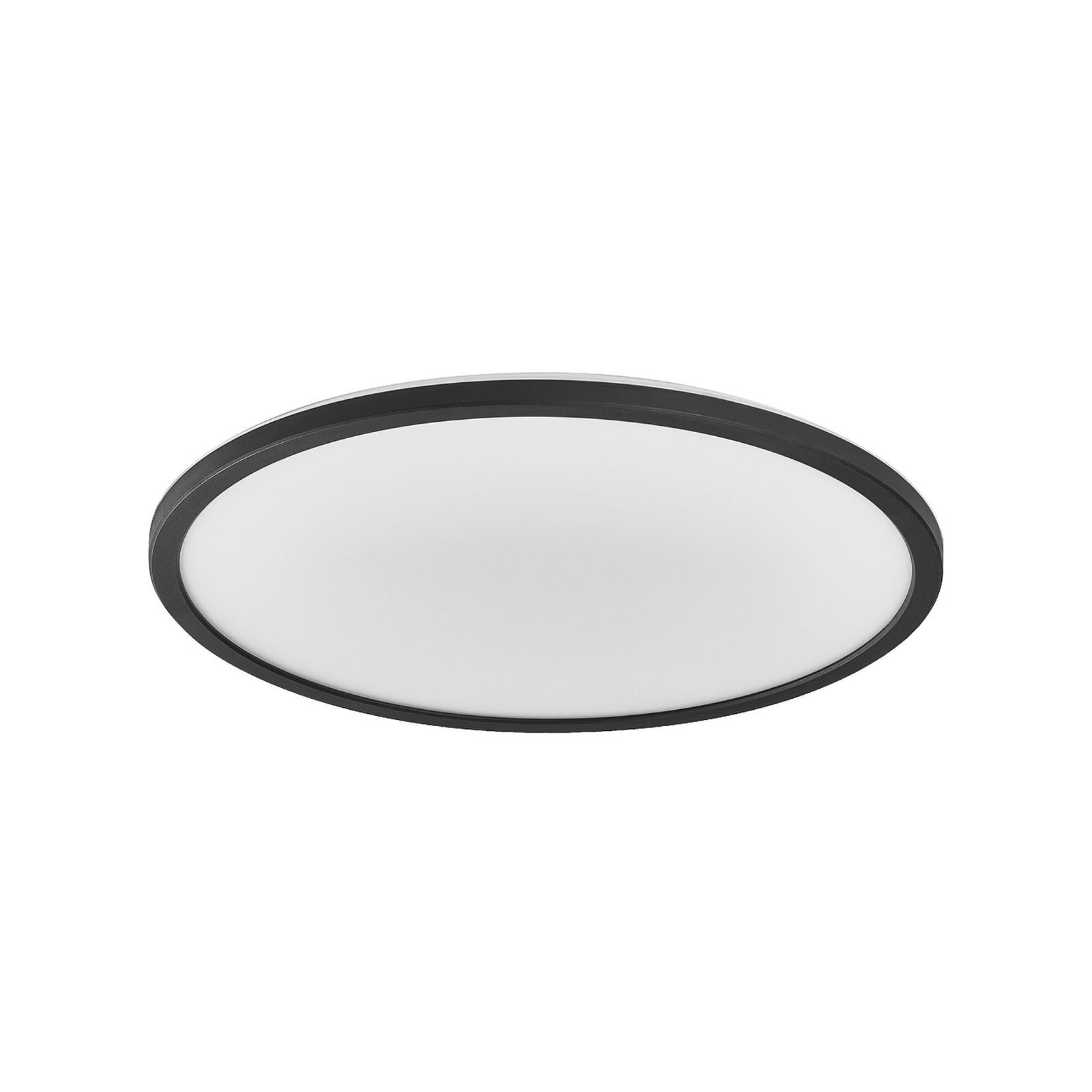 LED-taklampe ORBIS ULTRA SLIM dimbar svart Ø40 cm forfra