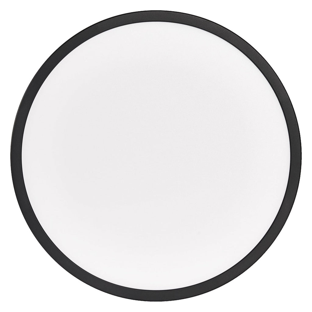 Nærbilde av LED-taklampe ORBIS ULTRA SLIM dimbar svart Ø40 cm