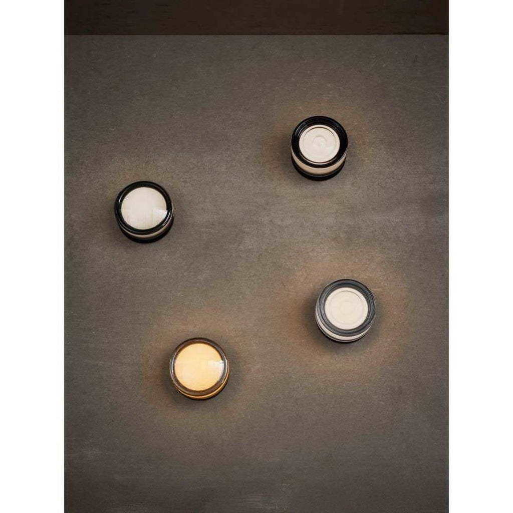 LED taklampe Otto Convex dimbar amber glass detalj