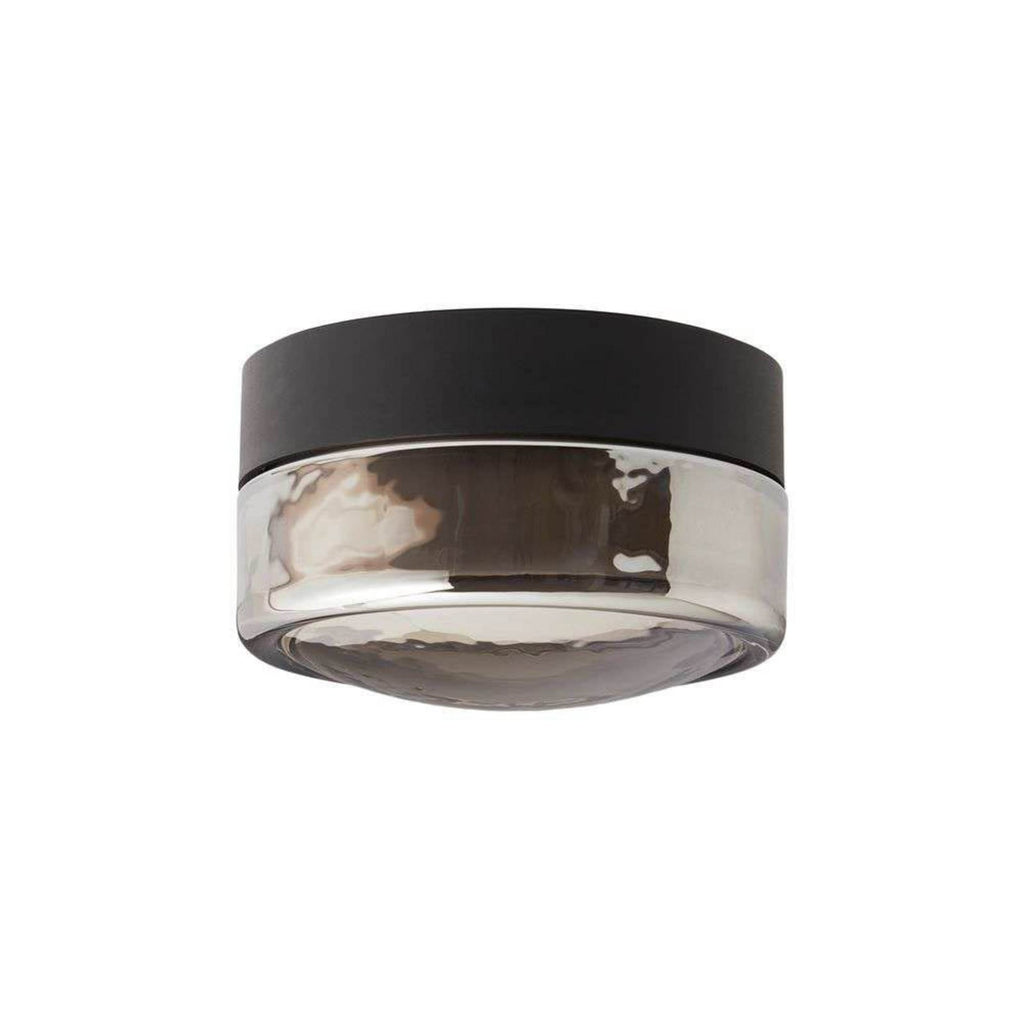 LED taklampe Otto Convex dimbar grå Ø13 cm IP65 bakside