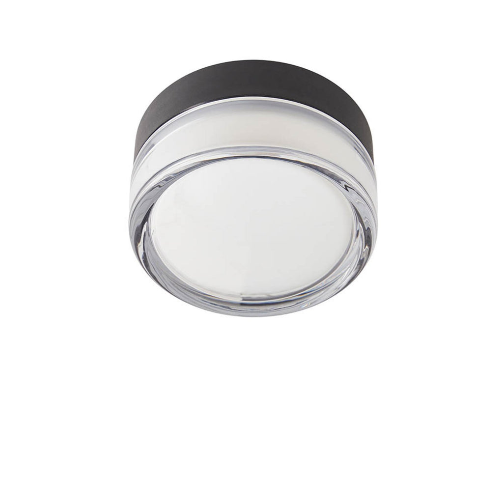 LED taklampe Otto Convex dimbar klar glass Ø13 cm IP65 forfra