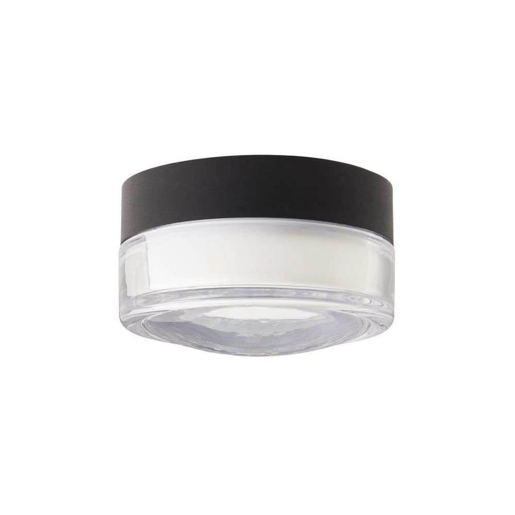 LED taklampe Otto Convex dimbar klar glass Ø13 cm IP65 bakside
