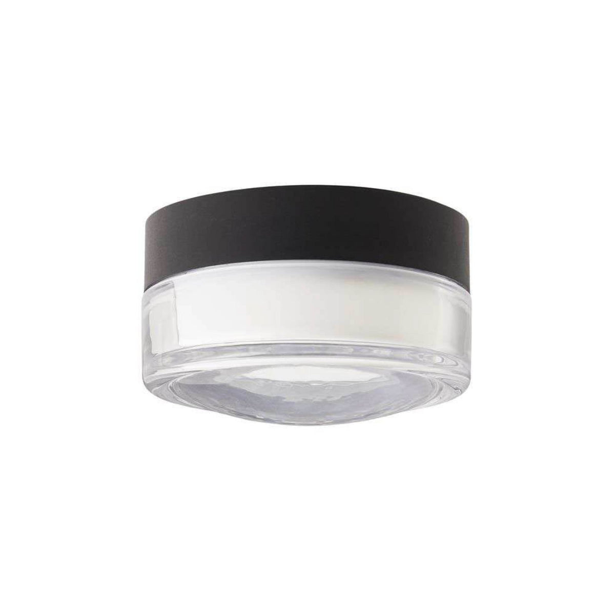 LED taklampe Otto Convex dimbar klar glass Ø13 cm IP65 bakside