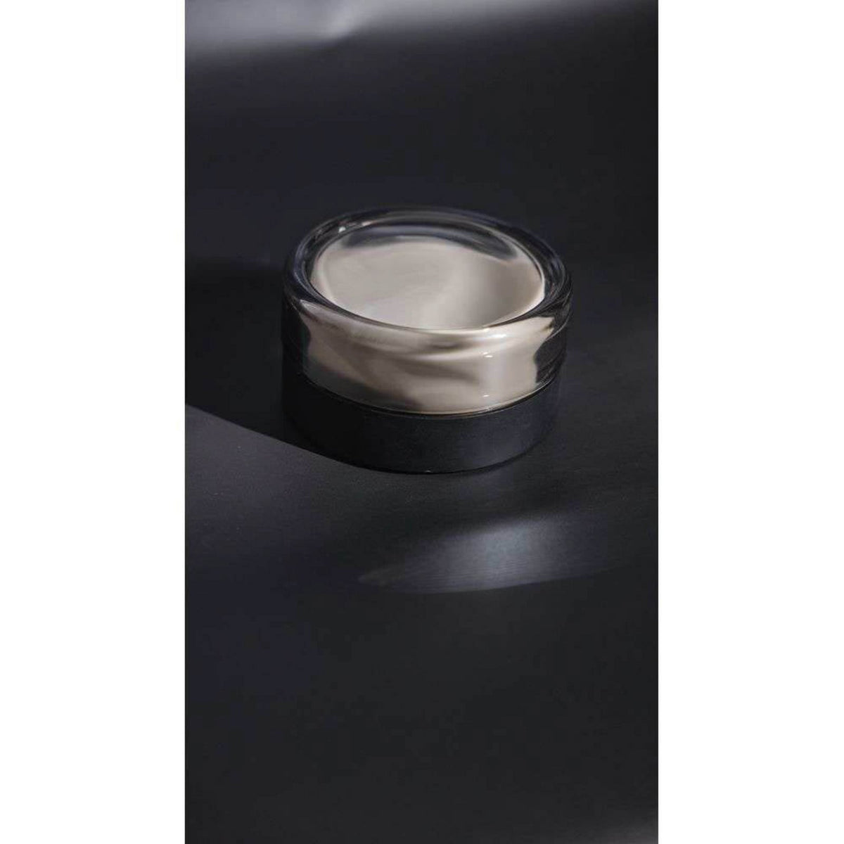 LED taklampe Otto Convex dimbar klar glass Ø13 cm IP65 sideprofil