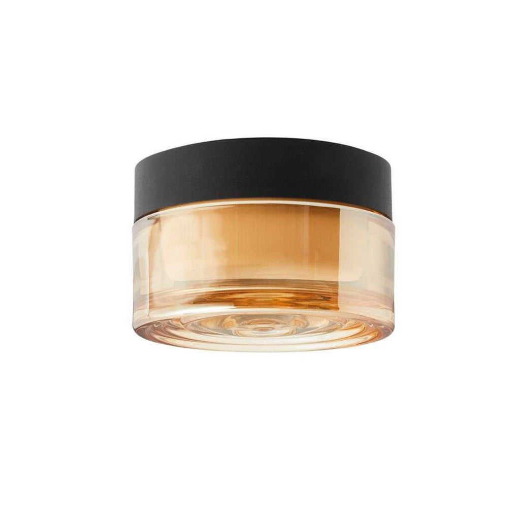 LED taklampe Otto Wave dimbar amber Ø13 cm IP65 bakside