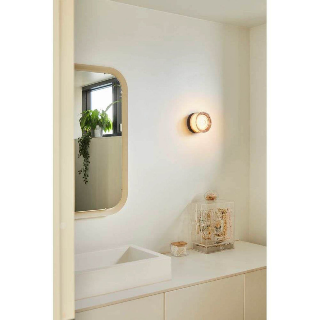LED taklampe Otto Wave dimbar amber Ø13 cm IP65 detalj