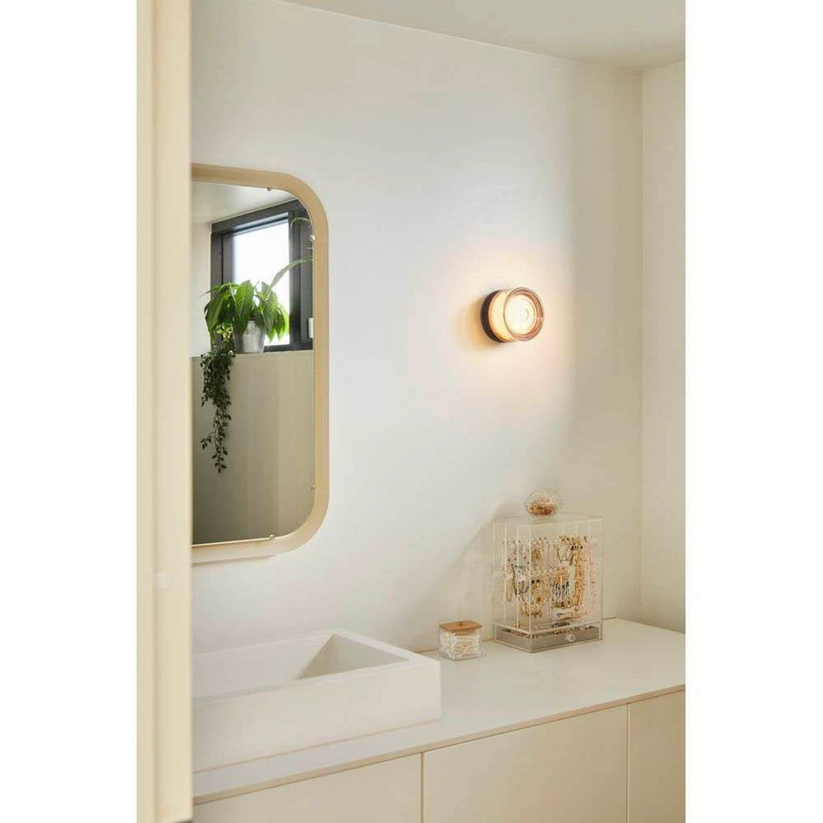 LED taklampe Otto Wave dimbar amber Ø13 cm IP65 detalj