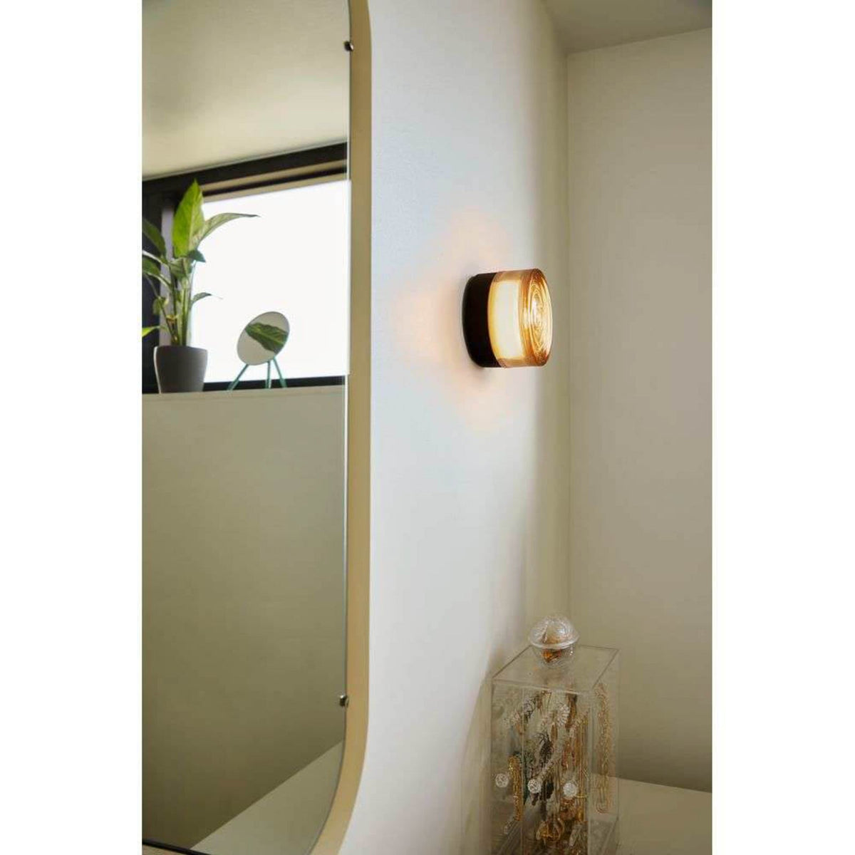 LED taklampe Otto Wave dimbar amber Ø13 cm IP65 montert