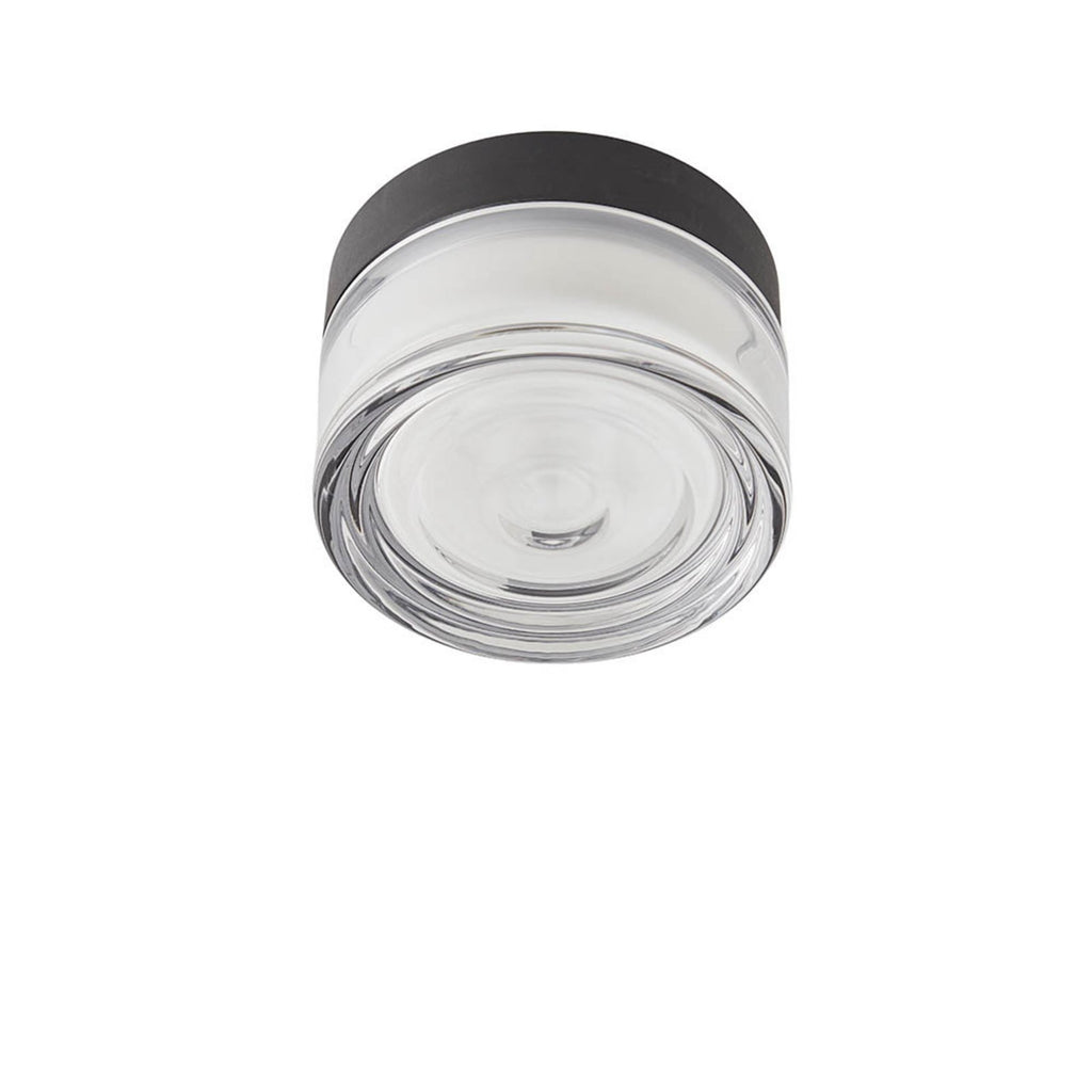 LED taklampe Otto Wave dimbar klar glass forfra
