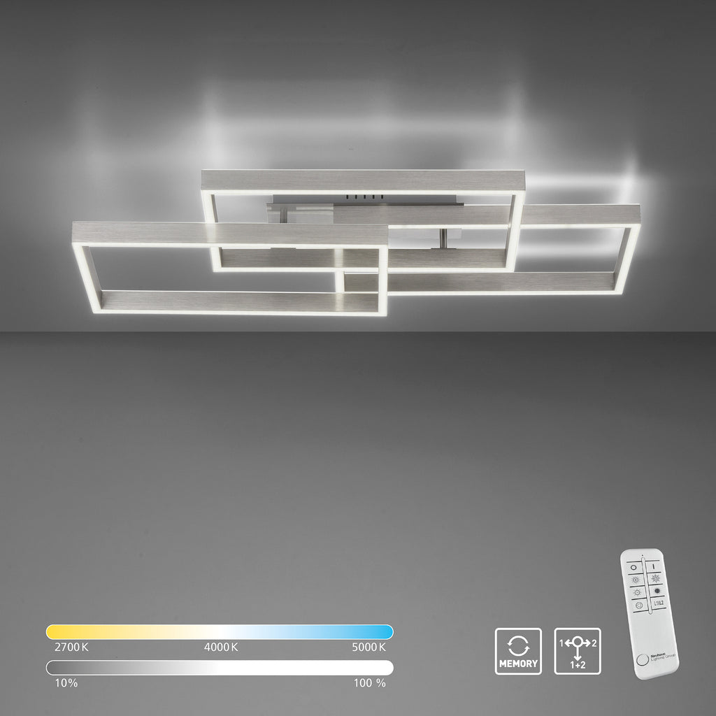 LED taklampe Paan CCT dimbar 82x50 cm med fjernkontroll design