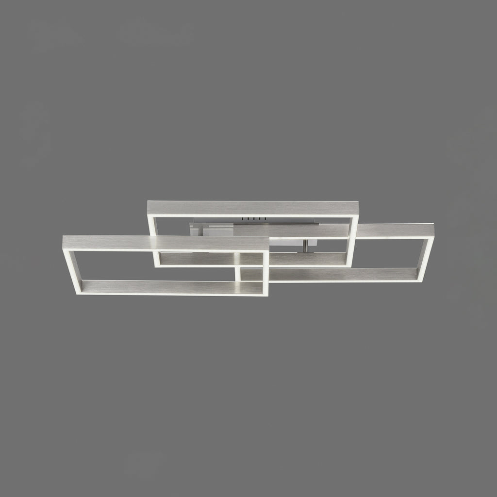 LED taklampe Paan CCT dimbar 82x50 cm med fjernkontroll montert i rom