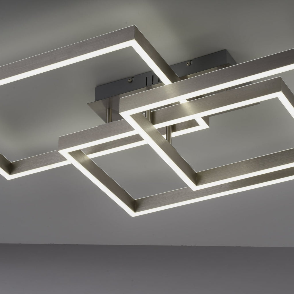 LED taklampe Paan CCT dimbar 82x50 cm med fjernkontroll opplyst