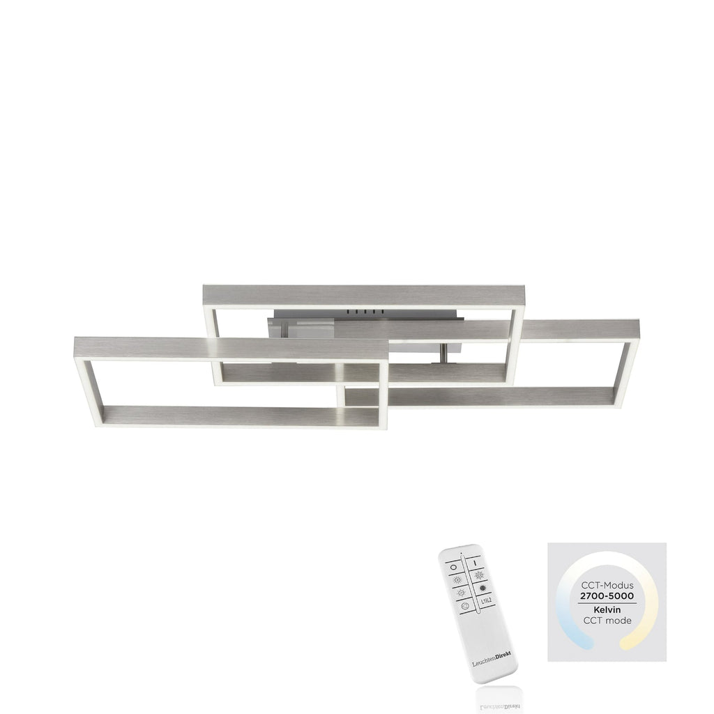 LED taklampe Paan CCT dimbar 82x50 cm med fjernkontroll sideprofil