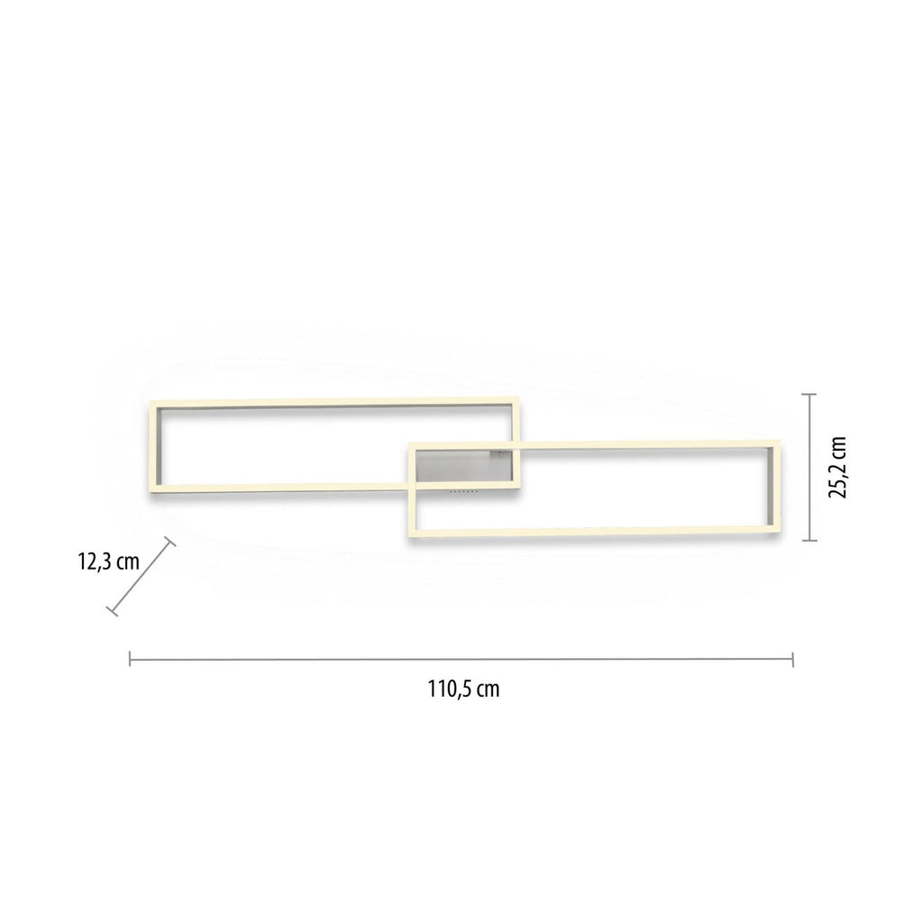LED taklampe Paan dimbar CCT med fjernkontroll 110 cm lysspredning
