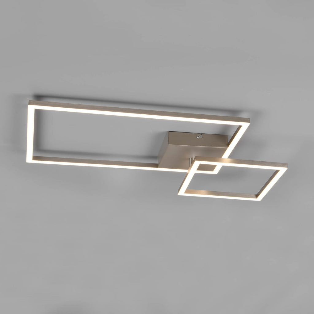 LED taklampe Padella svingbar 4000K nikkel dimbar forfra
