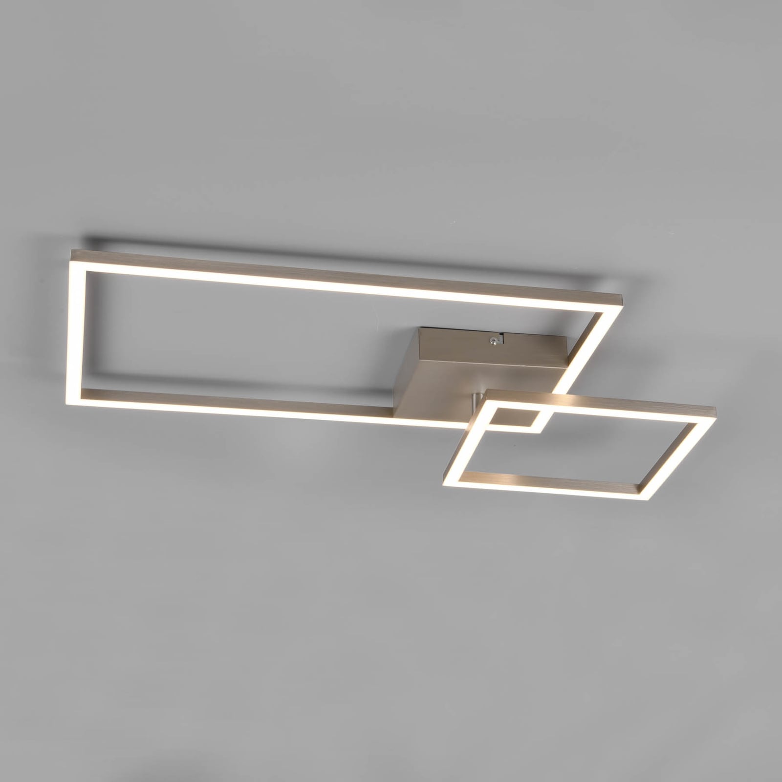 LED taklampe Padella svingbar 4000K nikkel dimbar forfra