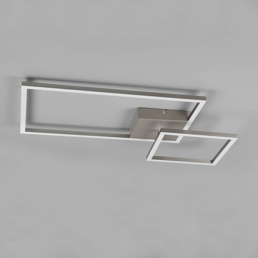 LED taklampe Padella svingbar 4000K nikkel dimbar detalj
