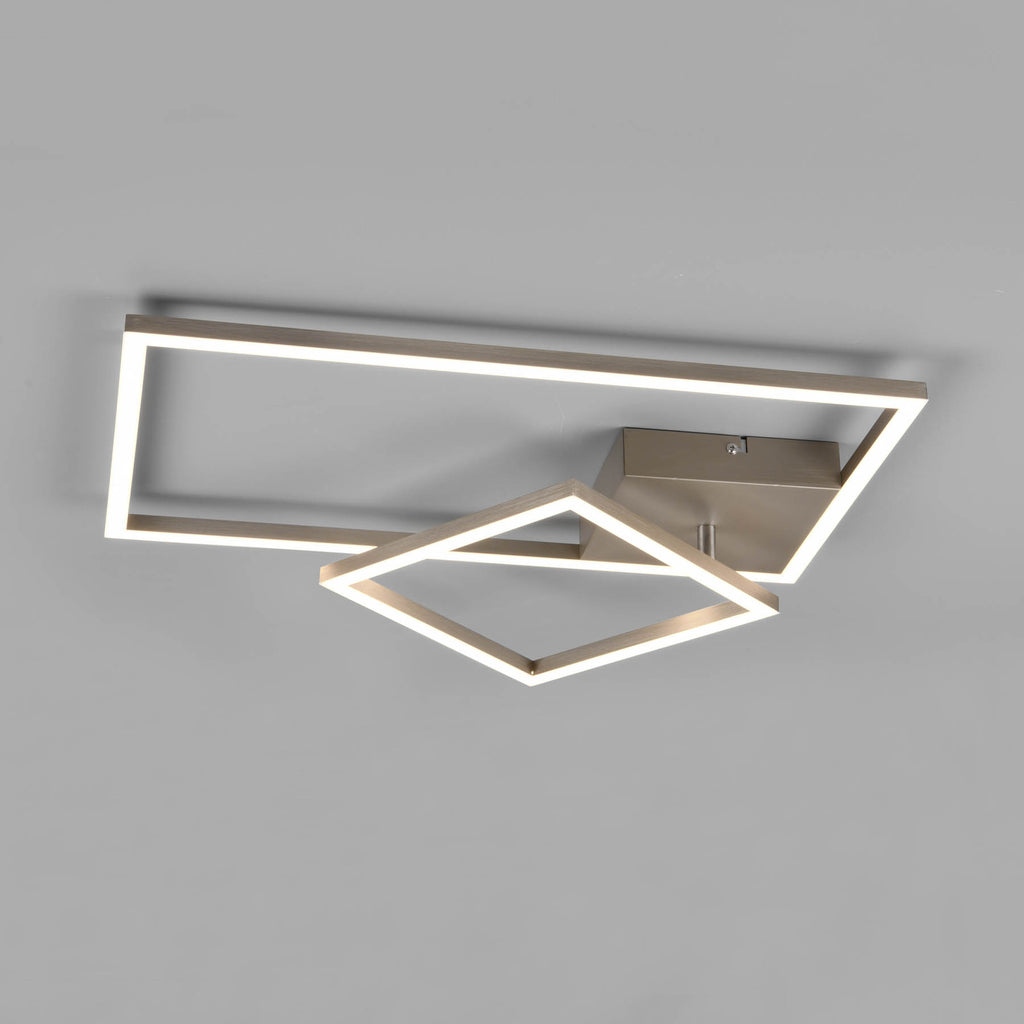 LED taklampe Padella svingbar 4000K nikkel dimbar montert