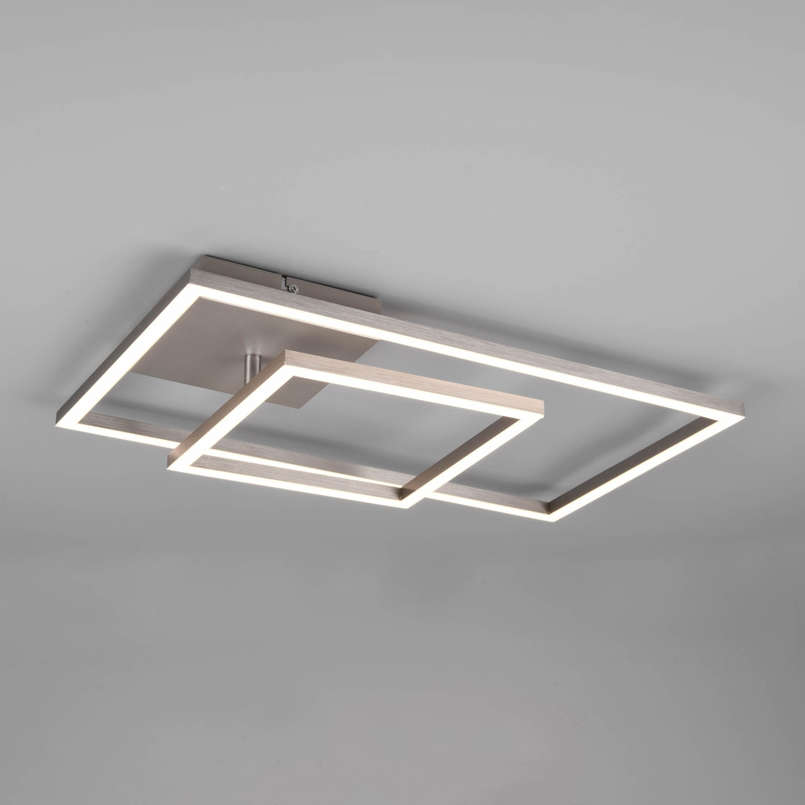 LED taklampe Padella svingbar 4000K nikkel dimbar side