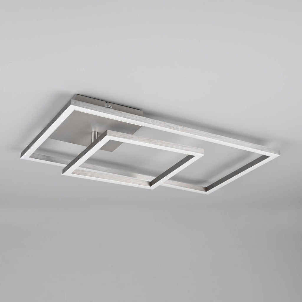 LED taklampe Padella svingbar 4000K nikkel dimbar lysdetalj