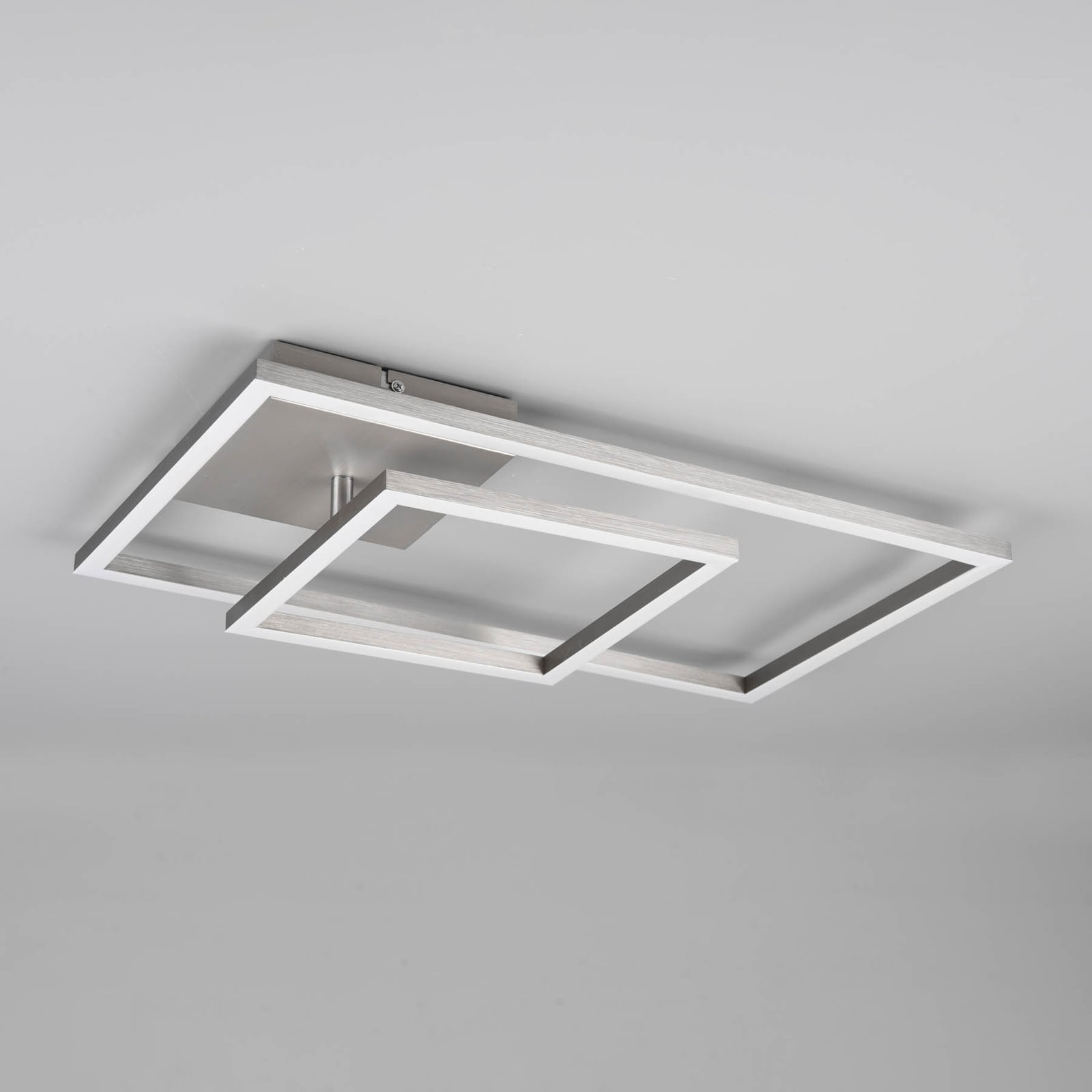LED taklampe Padella svingbar 4000K nikkel dimbar lysdetalj