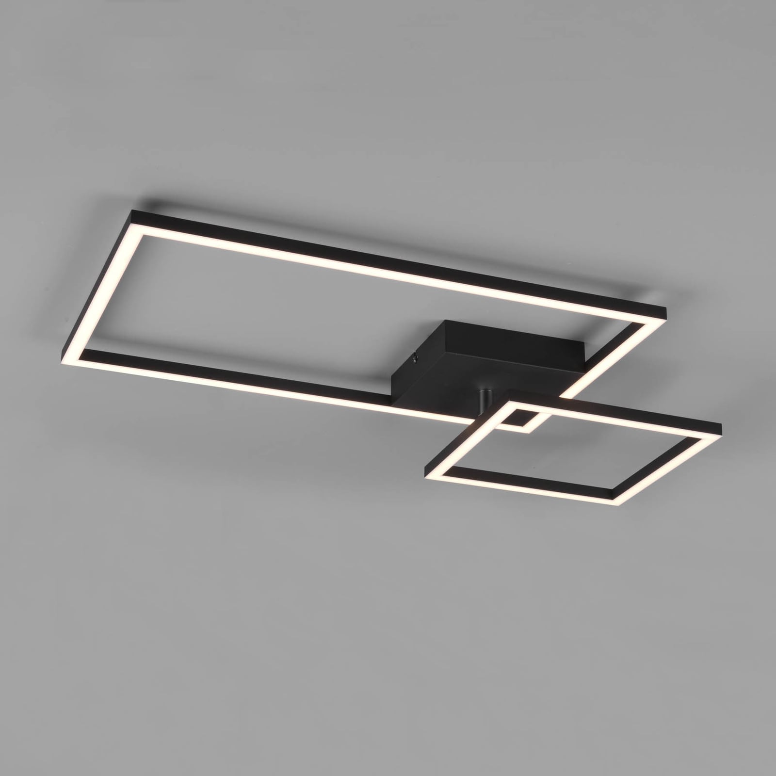 LED taklampe Padella svingbar svart 4000K dimbar 63,5 cm forfra