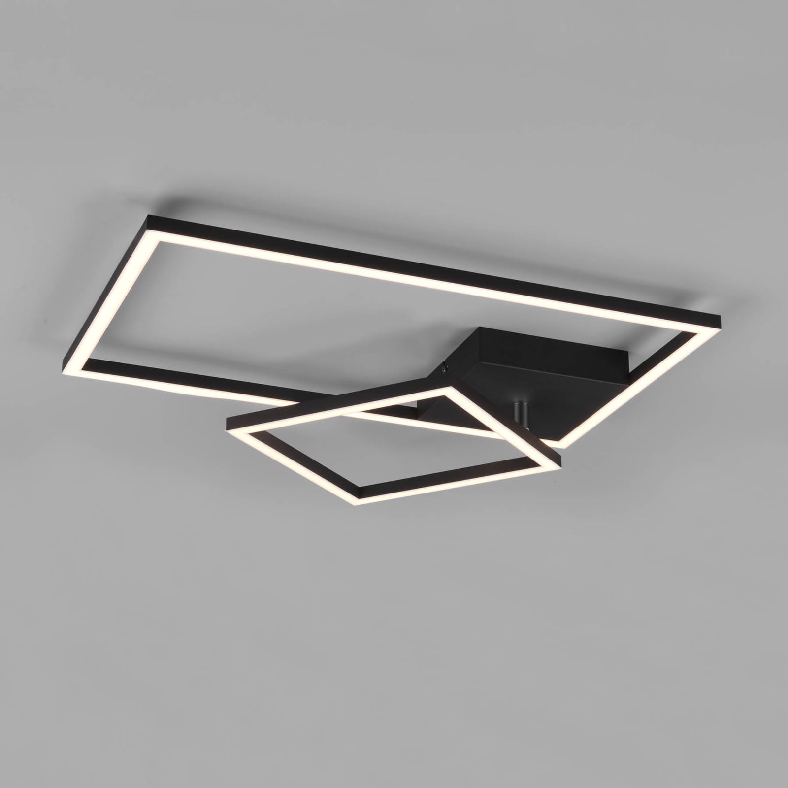 Montert LED taklampe Padella svingbar svart 4000K dimbar 63,5 cm i rom