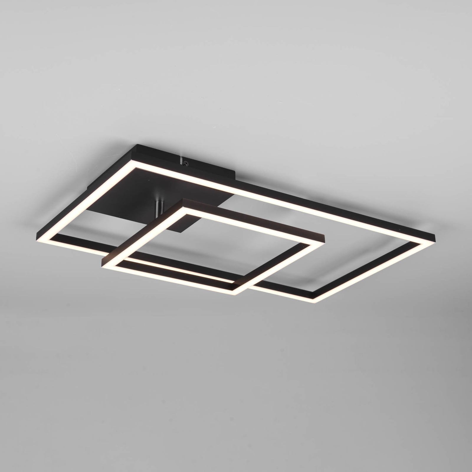 LED taklampe Padella svingbar svart 4000K dimbar 63,5 cm justerbart element
