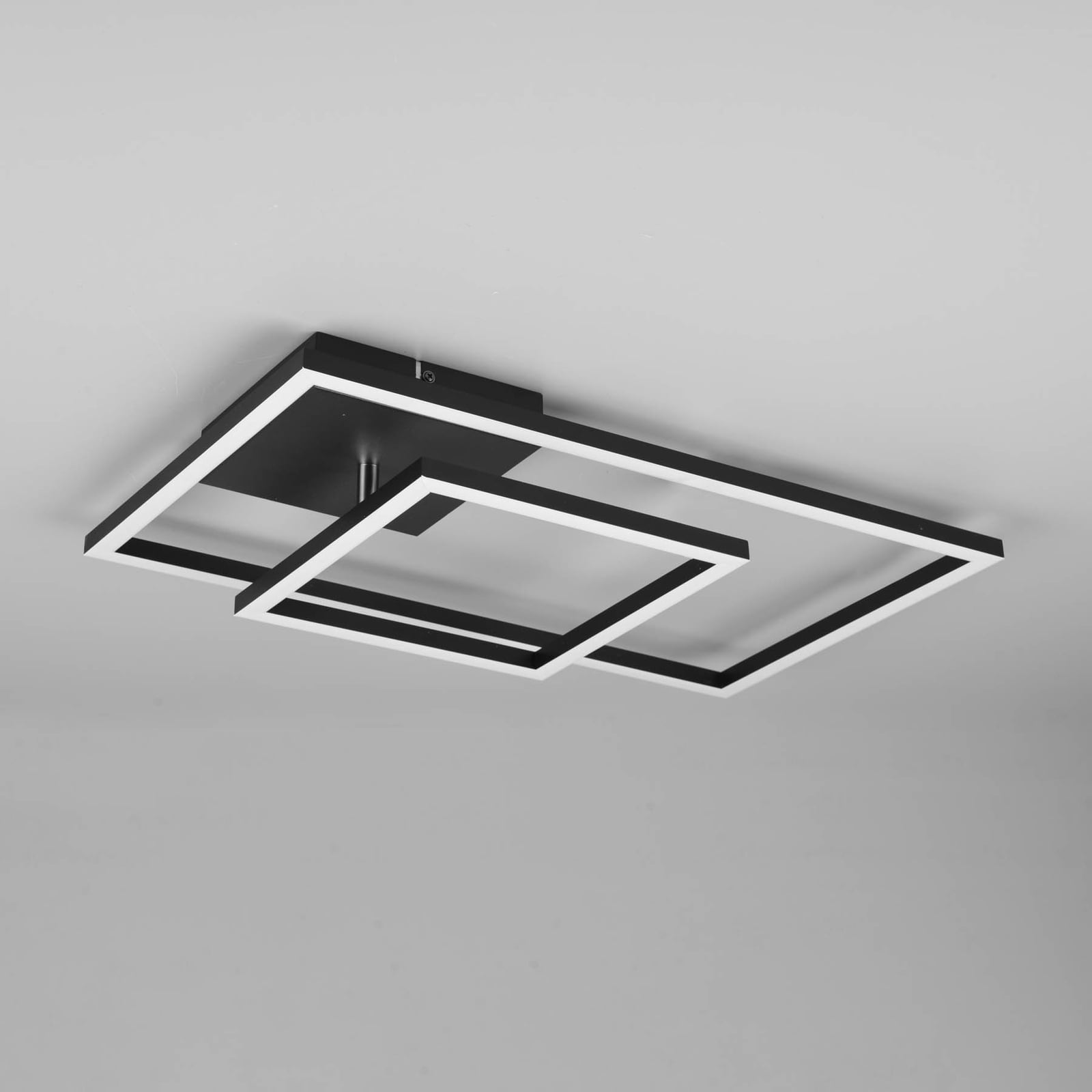 LED taklampe Padella svingbar svart 4000K dimbar 63,5 cm lysdetalj