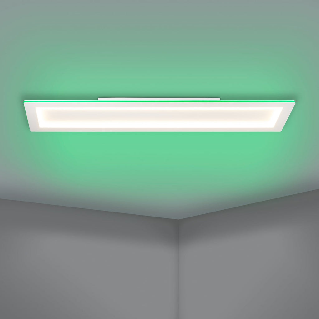Nærbilde av LED taklampe Padrogiano-Z smart RGB CCT 120x30 cm